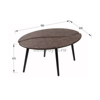 Стол журнальный Арабика браун чёрный_i_1000 рис4