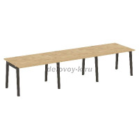 Стол переговорный (3 столешницы), опоры - массив дерева OW.PRG-3.2 рис1