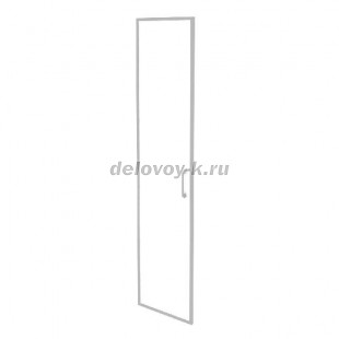 Фасад стекло в раме высокий левый (лакобель, белый) 396*20*1920 O.SR-1(L) white рис1