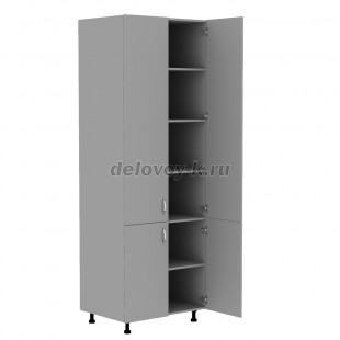 Шкаф кухонный с двумя двойными распашными дверями 850*600*2140 рис2