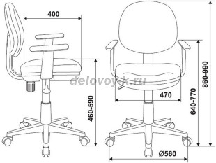 Кресло Бюрократ CH-W356AXSN рис2