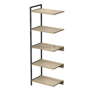 10СПС.5.600 Стеллаж промежуточный средний 5 полок (580*400*1704) рис1