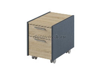 Тумба подкатная без замка I-90 Антрацит рис1