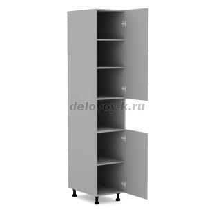 Шкаф кухонный с двумя одинарными распашными дверями и нишей 400*600*2340 рис2