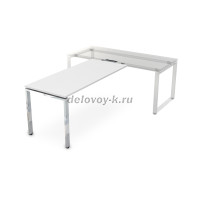 НБП-П.008 Брифинг приставка (1200-700-750) белый премиум_металл глянец рис4