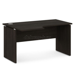 Стол письменный эргономичный с заглушкой кабель-канала V-44 левый рис1