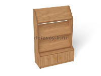 Книжная выставка 2, 800*340*1200 (каркас бук с разноцветными фасадами, Вариант 2) рис1