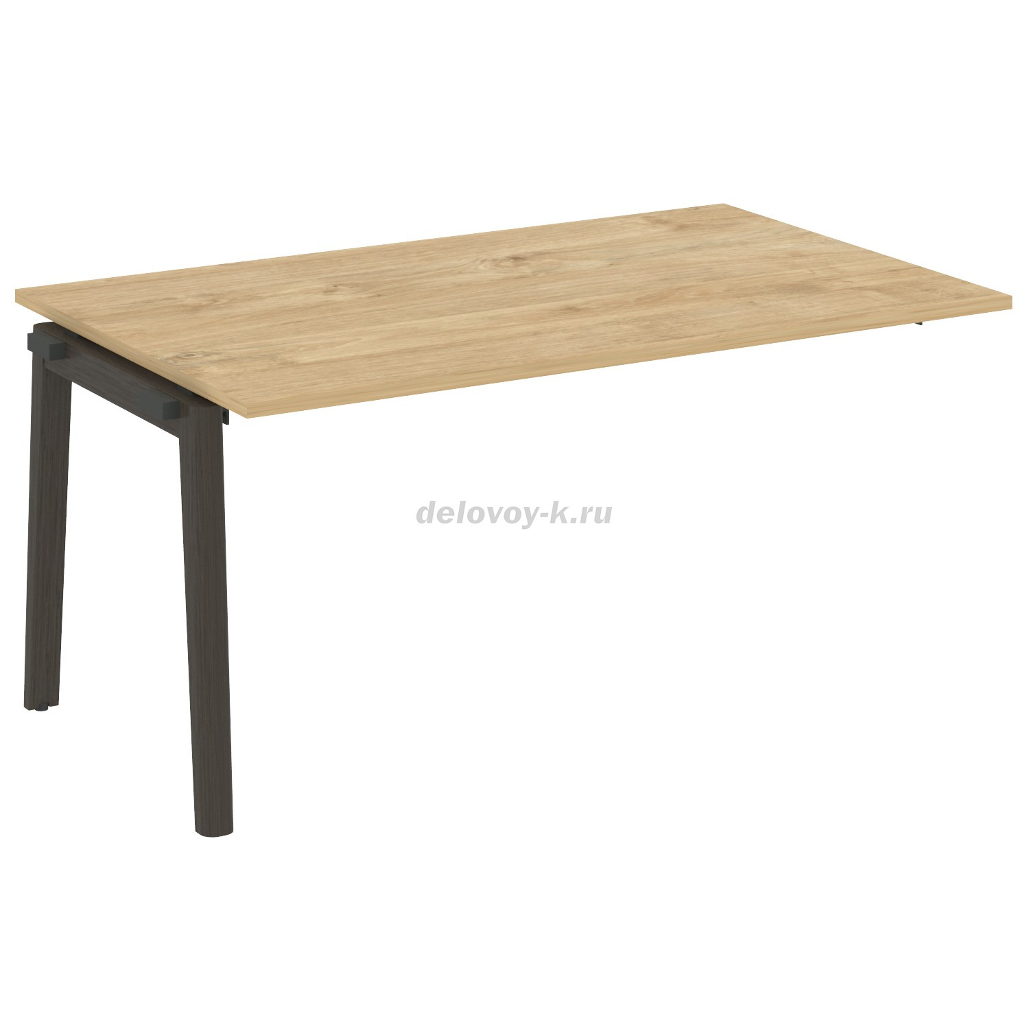 Проходной наборный элемент переговорного стола, опоры - массив дерева 1580*980*750  OW.NPRG-4 фото