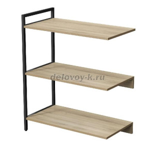 10СПС.3.800 Стеллаж промежуточный средний 3 полки, широкий (780*400*952) рис1