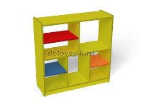 Модуль 3, стеллаж, 900*320*900 (желтый (ая), Вариант 13) рис1