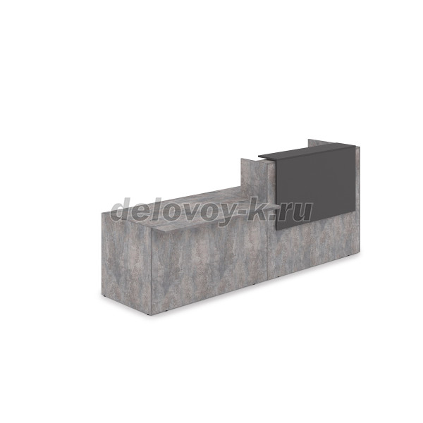 1КРС-ДС.007 Комплект Ресепшн с фартуком ЛДСП 2832*901*1161 без подсветки рис2