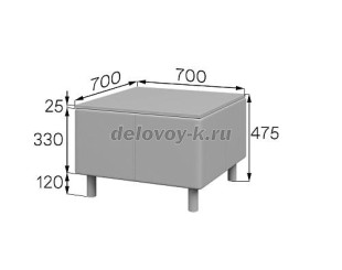 Стол Юнит U-t2 (диванный модуль) рис2