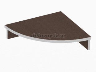 Полка угловая под монитор 470х470х115 ПР-74.01 рис1