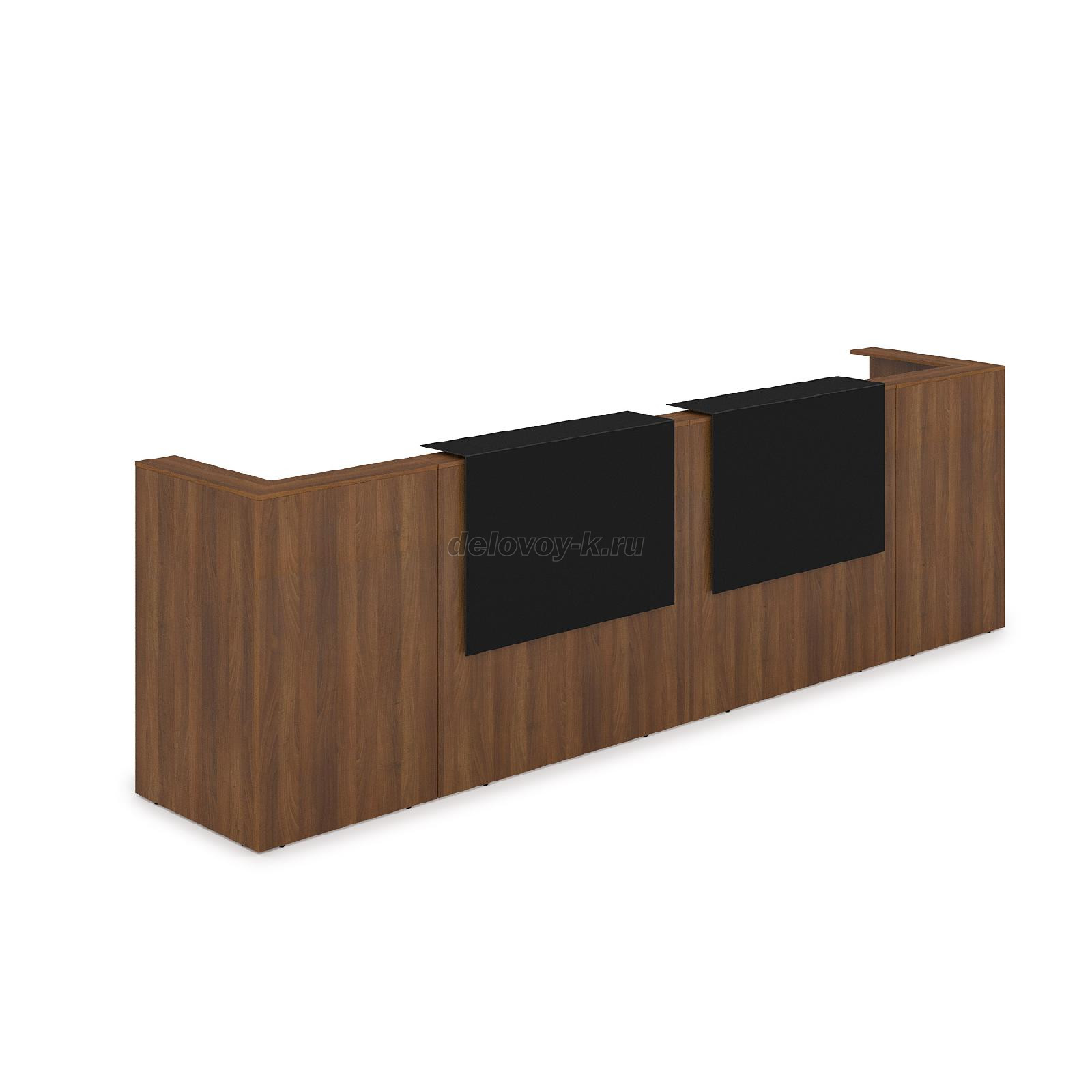 1КР-КЛ.202 Комплект Ресепшн с фартуком HPL 3854*749*1149 без подсветки фото