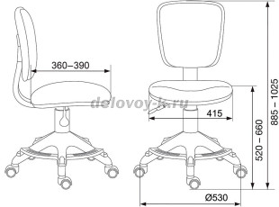 Кресло детское Бюрократ CH-204-F рис2