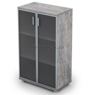 6Ш.017.4 Шкаф для документов средний со стеклом (800*450*1348) рис1