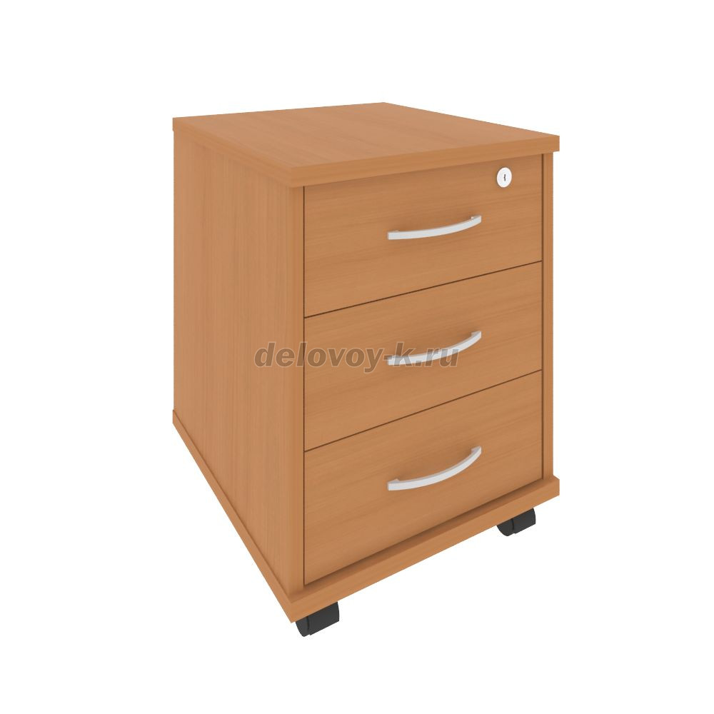 Тумба подкатная (3 ящика фолдинг, с замком) 420*450*556  А.ТМ-3F фото