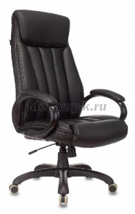 Кресло руководителя Бюрократ T-9922N экокожа крестовина пластик рис1