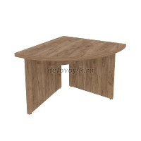 Угловой модуль переговорного стола левый (левый / правый - отличаются направлением текстуры на столе рис1