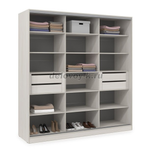 ШКЗЗЗ.24.9 Шкаф-купе 3-дверный Comfort (2398*600*2201) 3 зеркальные двери рис2