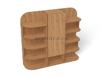 Шкаф для игрушек 3-х секционный, 1810*470*1620 (каркас бук, Вариант 1) рис1