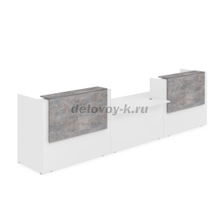 1КРС-ДС.009 Комплект Ресепшн с фартуком ЛДСП 4232*901*1161 без подсветки рис4