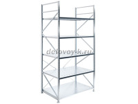 Стеллаж MS U 300_150x100_5 безболтовой среднегрузовой (нагрузка на полку 300)_ рис1