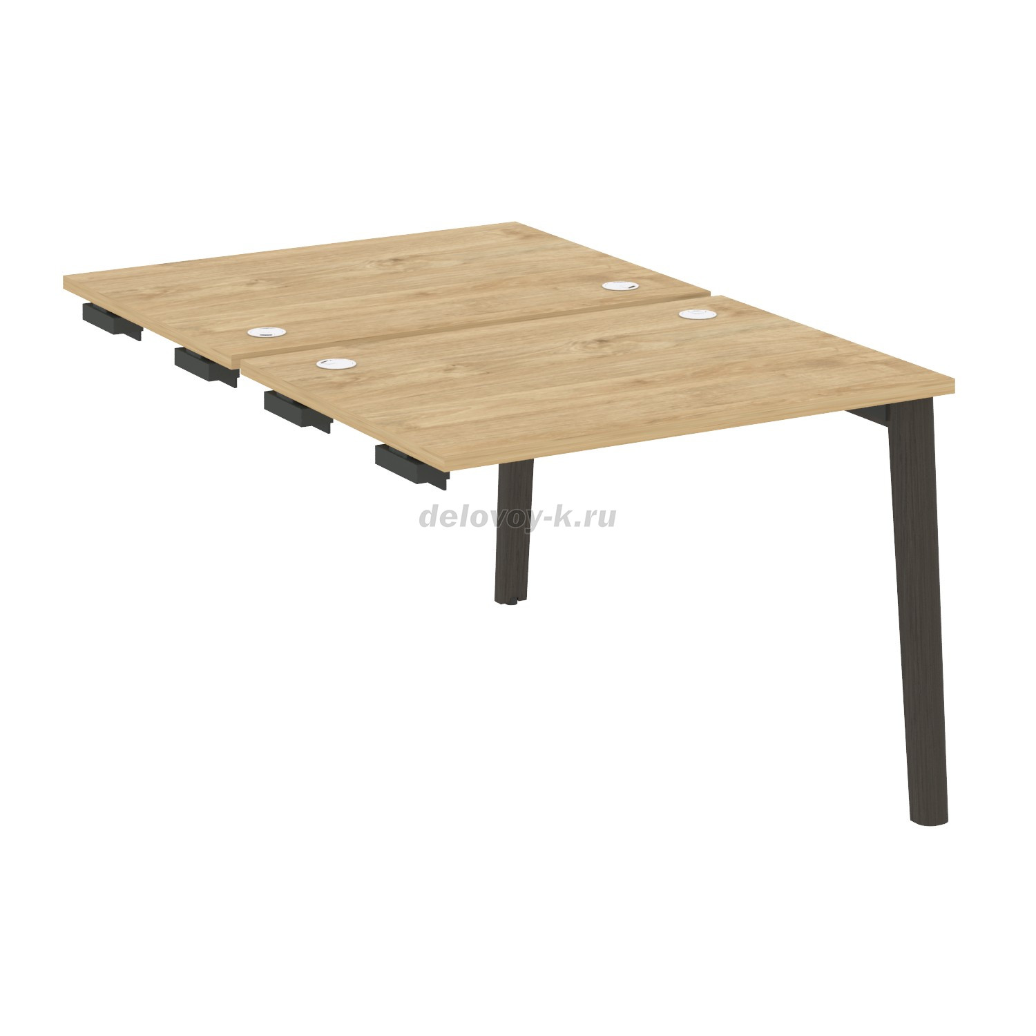 Стол-приставка двойной  к опорным элементам, опоры - массив дерева 980*1475*750  OW.D.SPR-1.7 фото