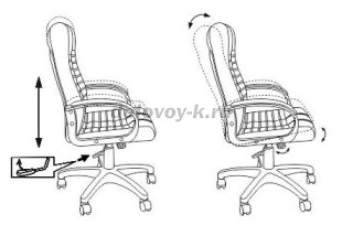 Кресло руководителя Бюрократ KB-10 экокожа рис5