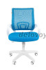 Офисное кресло Chairman    696    Россия    белый пластик TW-11/TW-01  черный|голубой|1