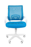 Офисное кресло Chairman    696    Россия    белый пластик TW-11/TW-01  черный|голубой|1 рис1