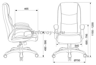 Кресло руководителя Бюрократ CH-S840N рис4