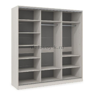 ШКЗЗЗ.24.2 Шкаф-купе 3-дверный Comfort (2398*600*2201) 3 зеркальные двери рис1