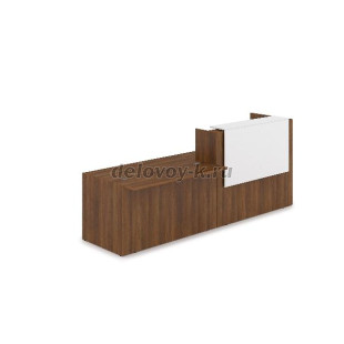 1КРС-ДС.007 Комплект Ресепшн с фартуком ЛДСП 2832*901*1161 без подсветки рис3