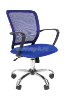 Офисное кресло Chairman    698   Россия     TW-04 серый хром|синий|1 рис1