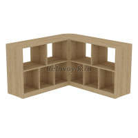 Тумба модульная угловая СТ-006 Дуб 11 рис2