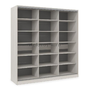 ШКЗЗЗ.24.7 Шкаф-купе 3-дверный Comfort (2398*600*2201) 3 зеркальные двери рис1