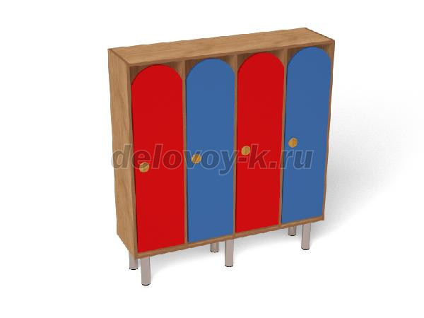 Шкаф 4-секционный на металлических ножках (ШР-003-4) рис1