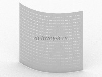 Металлический экран к столу 41.05, 41.08 1110х1230 хром рис1