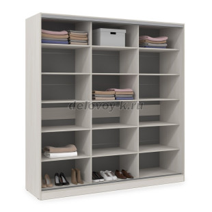 ШКЗЗЗ.24.7 Шкаф-купе 3-дверный Comfort (2398*600*2201) 3 зеркальные двери рис2