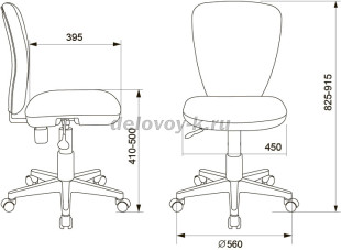 Кресло детское Бюрократ KD-W10 рис3