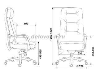 Кресло руководителя Бюрократ _DAO рис3