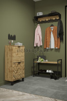 Тумба для обуви Хигс 01 дуб вотан черный_h_1000 рис4