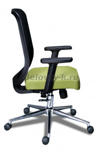 Кресло ТАЙМ 709 ПАУК ХРОМ топган люкс с синхроплатой рис3