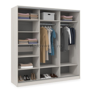 ШКЗЗЗ.24.1 Шкаф-купе 3-дверный Comfort (2398*600*2201) 3 зеркальные двери рис2