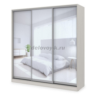 ШКЗЗЗ.24.7 Шкаф-купе 3-дверный Comfort (2398*600*2201) 3 зеркальные двери рис3
