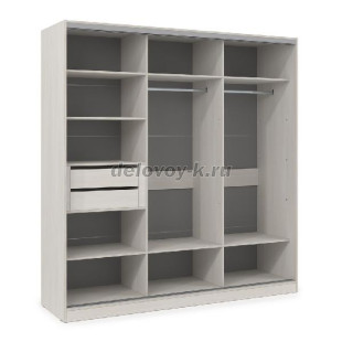 ШКЗЗЗ.24.4 Шкаф-купе 3-дверный Comfort (2398*600*2201) 3 зеркальные двери рис1