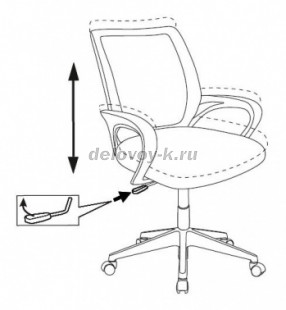 Кресло детское Бюрократ BUROKIDS 1 W крестовина пластик белый рис2