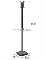 Вешалка напольная Босс 3 темно коричневый металлик_i рис2