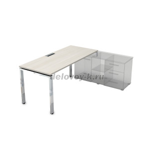 НСТП-П.984 Стол рабочий прямолинейный, три опоры, правый (1600*800*750) рис3